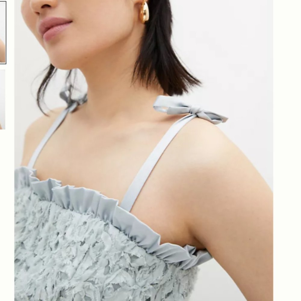 Anthropologie texture peplum top NWT light blue - Picture 10 of 10